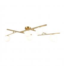 Artcraft AC11975BR - Modena - 5-Light Semi-Flush Mount - Plated Brushed Brass
