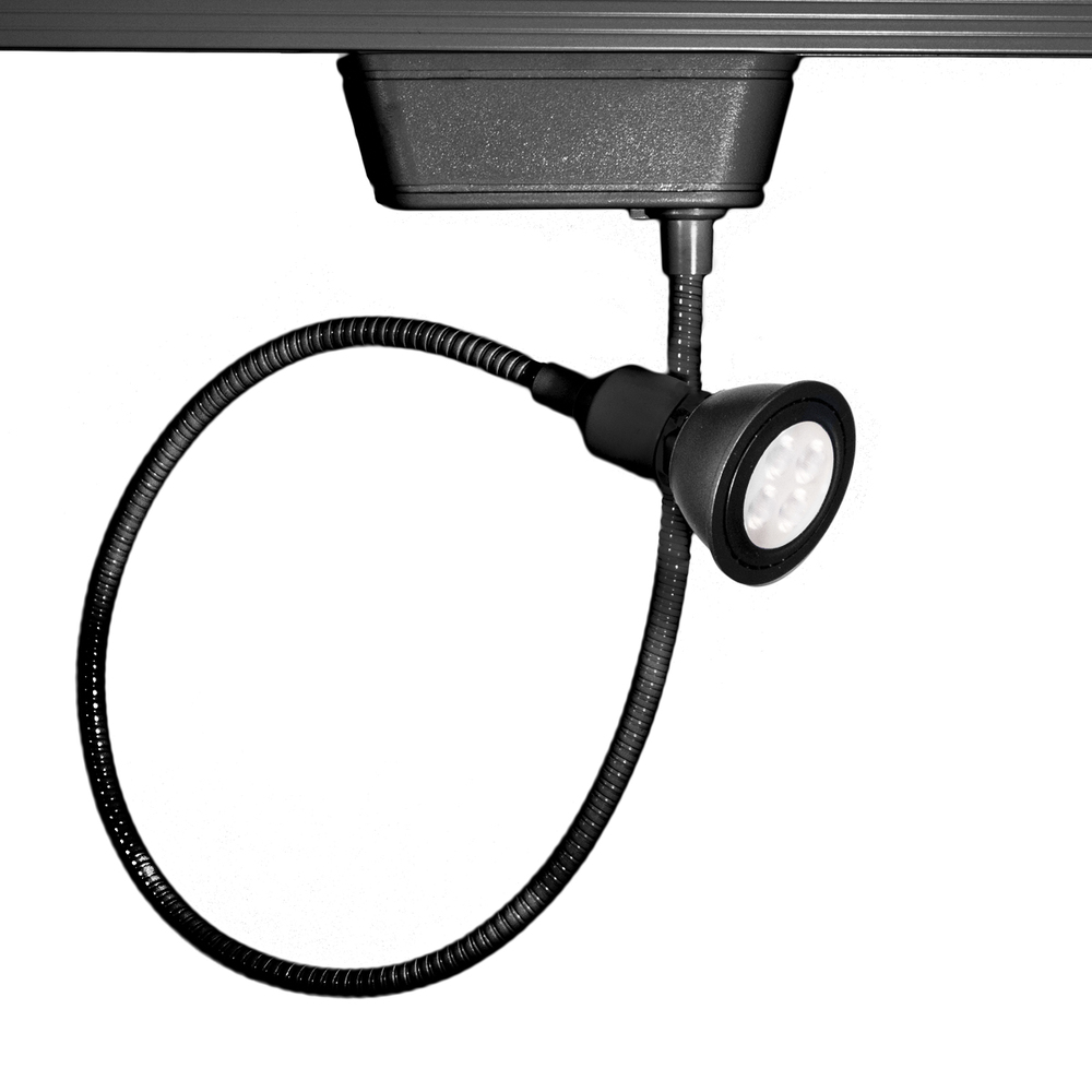 HT-204 LED Low Voltage Track Head 8W in Black for H Track