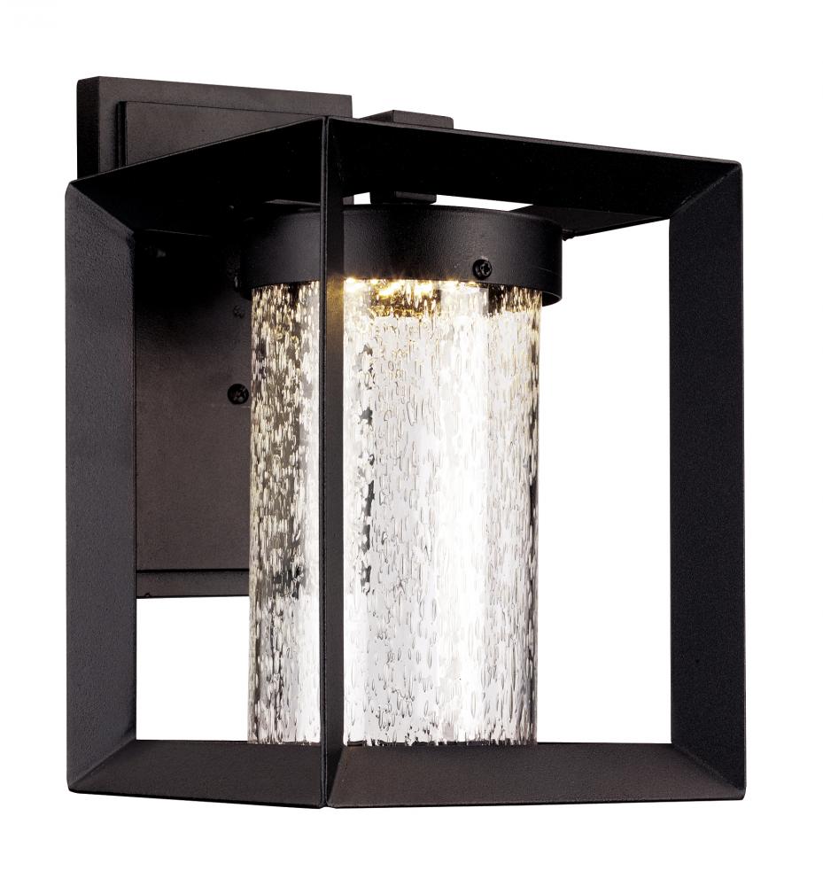 LED OUTD WALL SQ FRAME-MED-BK
