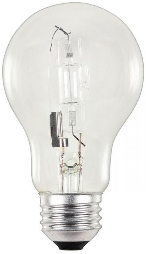 72W A19 Eco-Halogen Clear E26 (Medium) Base, 120 Volt, Box, 2-Pack