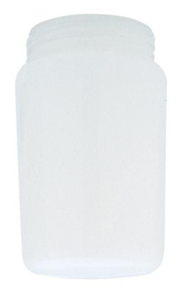 White Tapered Polycarbonate Threaded Neck Shade