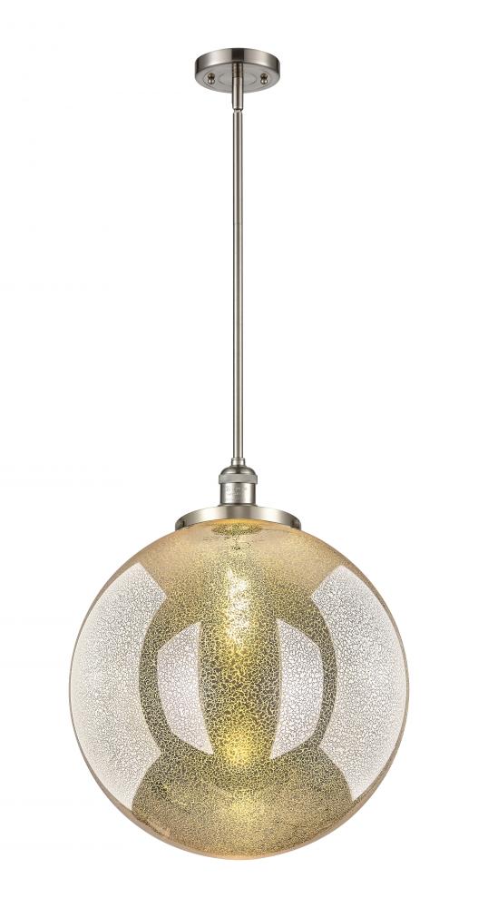 Beacon - 1 Light - 18 inch - Brushed Satin Nickel - Stem Hung - Pendant