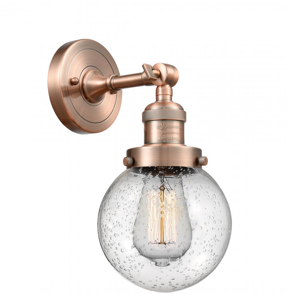 Beacon - 1 Light - 6 inch - Antique Copper - Adjustable Sconce
