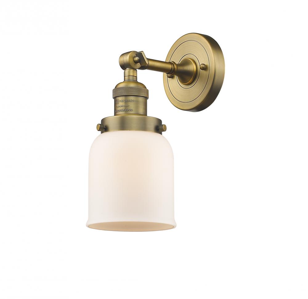 Bell - 1 Light - 5 inch - Brushed Brass - Adjustable Sconce
