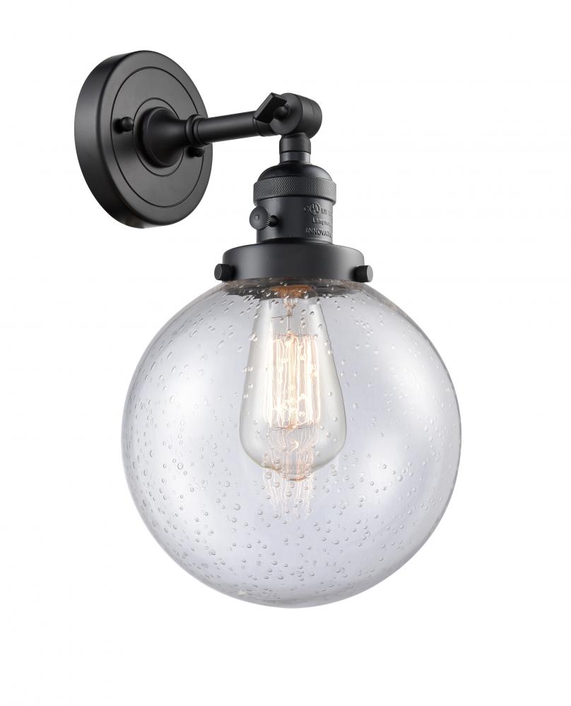 Beacon - 1 Light - 8 inch - Matte Black - Adjustable Sconce