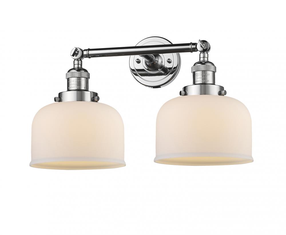 Bell - 2 Light - 19 inch - Polished Chrome - Adjustable Bath Vanity Light
