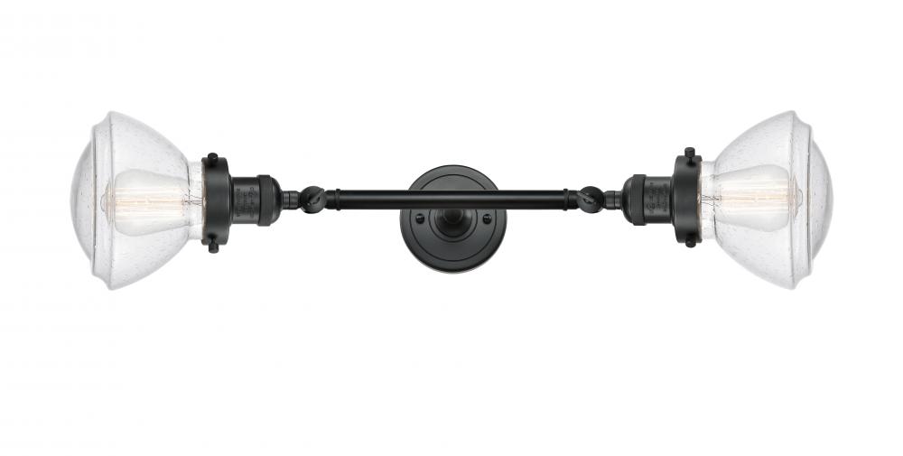 Olean - 2 Light - 7 inch - Matte Black - Adjustable Bath Vanity Light