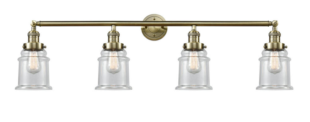 Canton - 4 Light - 42 inch - Antique Brass - Adjustable Bath Vanity Light