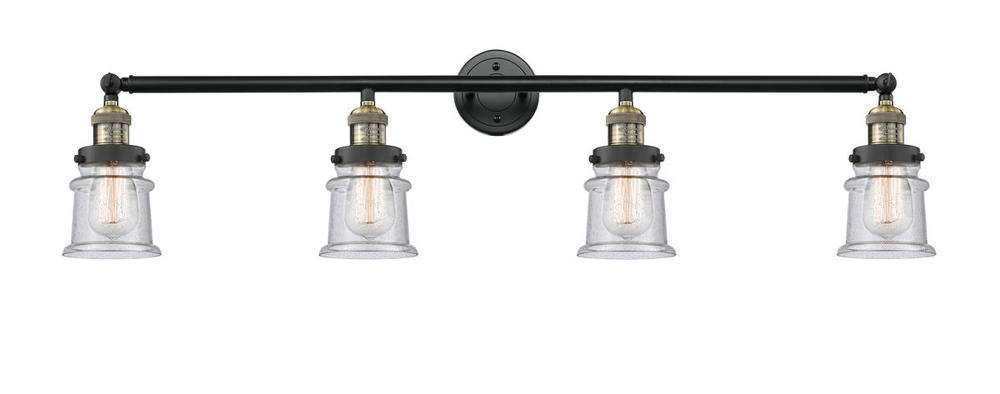 Canton - 4 Light - 42 inch - Black Antique Brass - Adjustable Bath Vanity Light