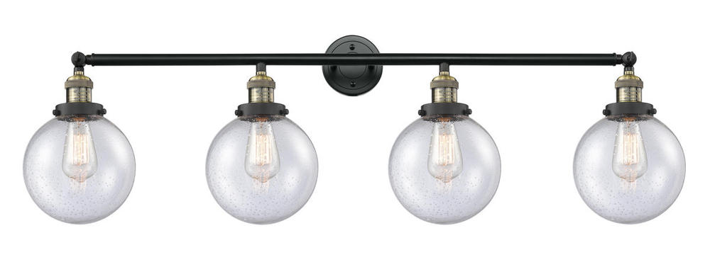 Beacon - 4 Light - 44 inch - Black Antique Brass - Adjustable Bath Vanity Light