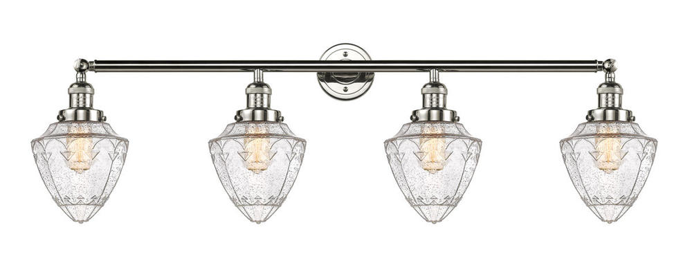 Bullet - 4 Light - 46 inch - Polished Nickel - Adjustable Bath Vanity Light