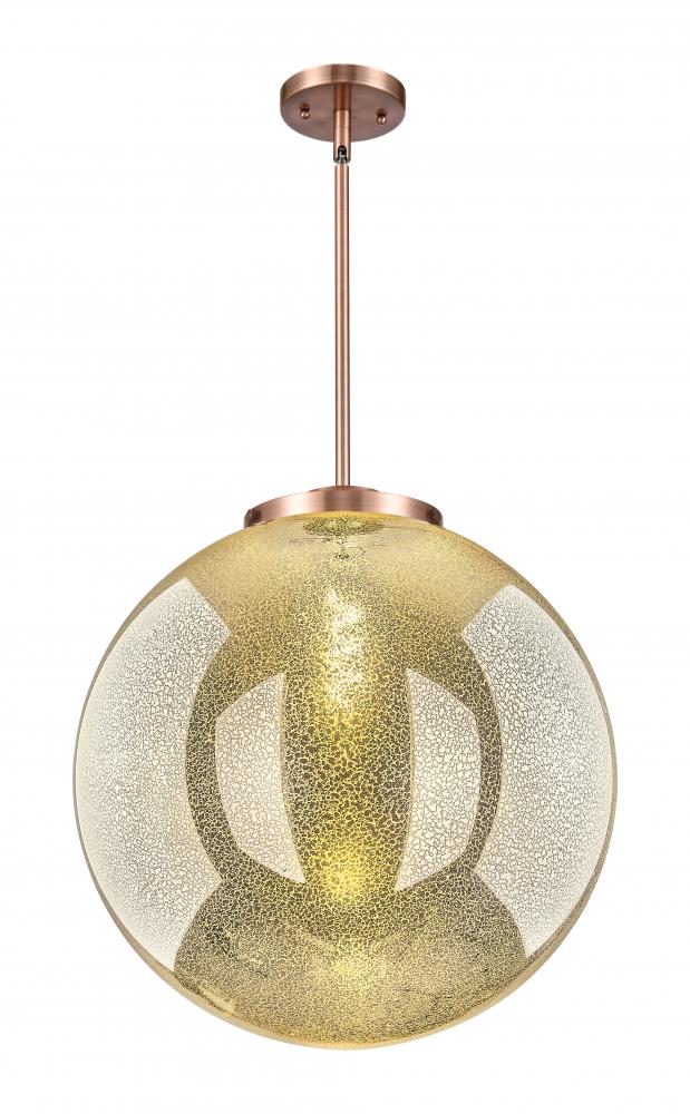 Beacon - 1 Light - 18 inch - Antique Copper - Stem Hung - Pendant