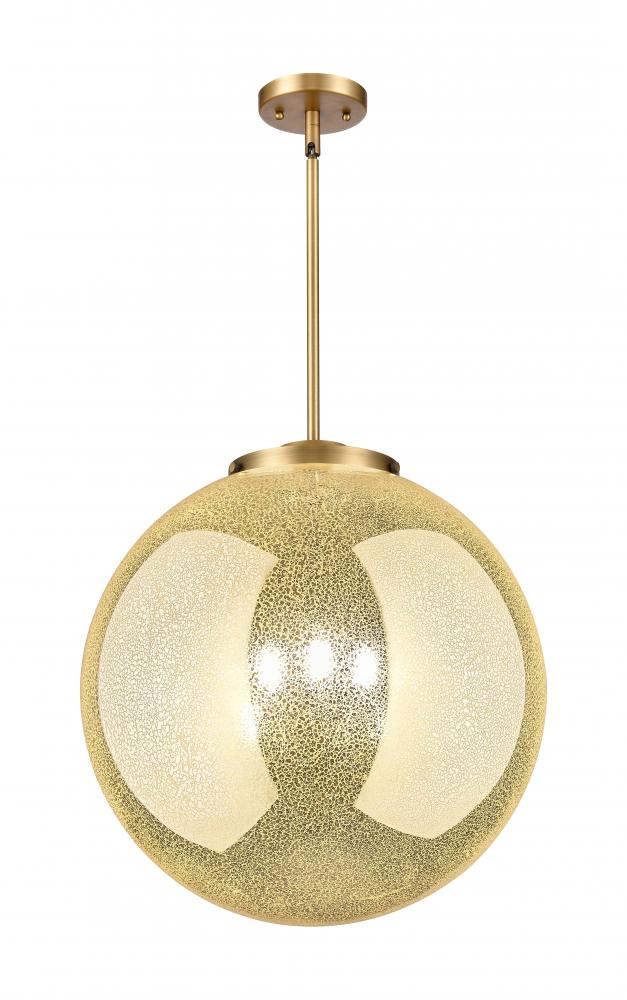 Beacon - 3 Light - 18 inch - Brushed Brass - Cord hung - Pendant
