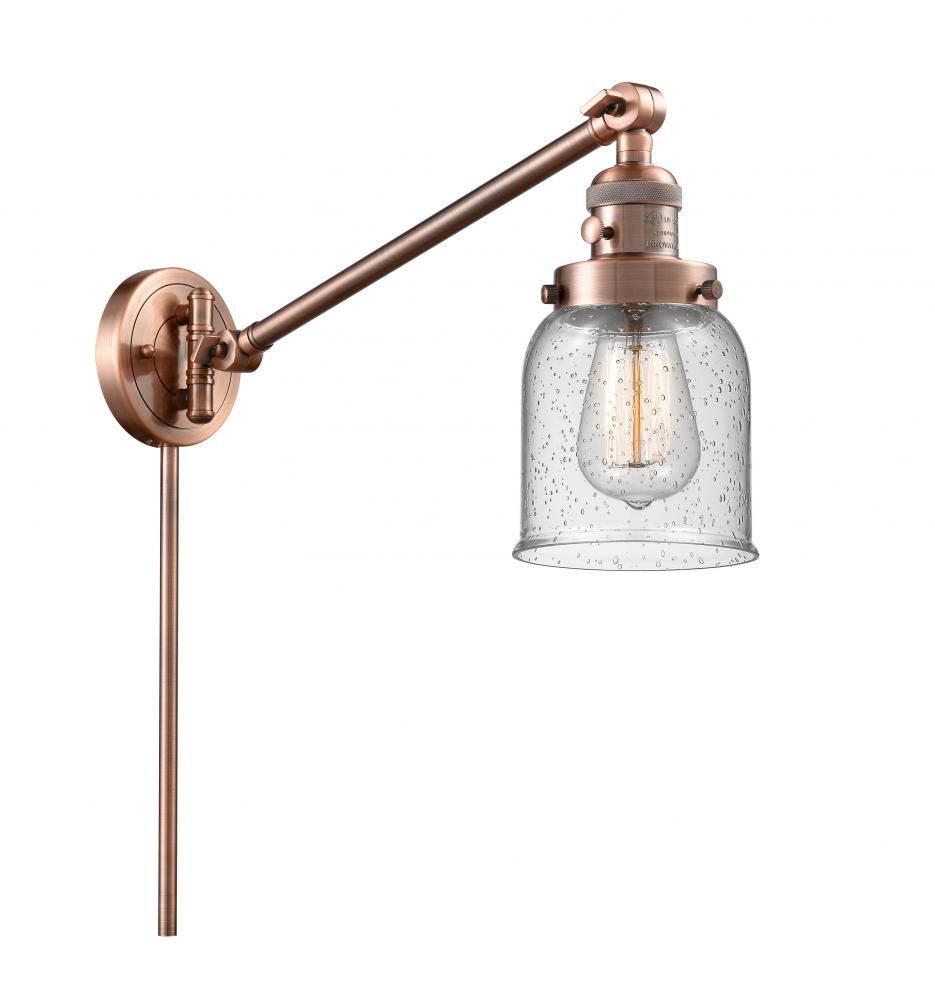 Bell - 1 Light - 8 inch - Antique Copper -Adjustable Swing Arm