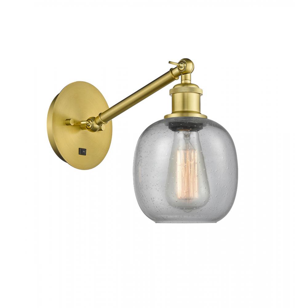 Belfast - 1 Light - 6 inch - Satin Gold - Adjustable Sconce