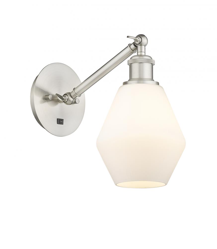Cindyrella - 1 Light - 6 inch - Brushed Satin Nickel - Adjustable Sconce