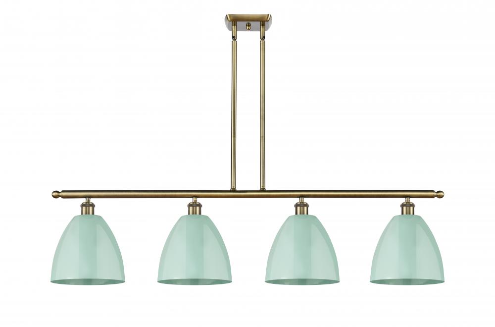 Plymouth - 4 Light - 48 inch - Antique Brass - Cord hung - Island Light