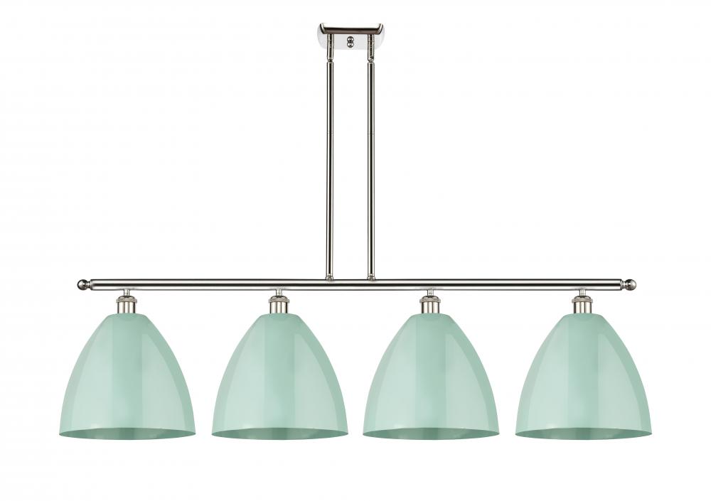 Plymouth - 4 Light - 50 inch - Polished Nickel - Cord hung - Island Light
