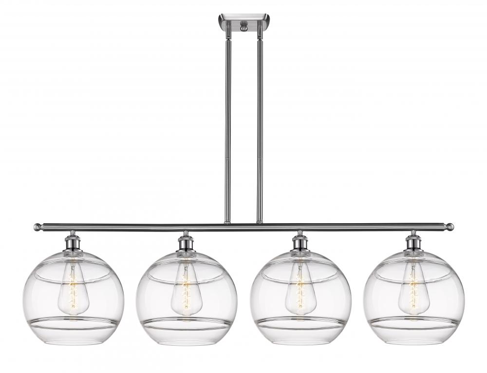 Rochester - 4 Light - 50 inch - Brushed Satin Nickel - Cord hung - Island Light