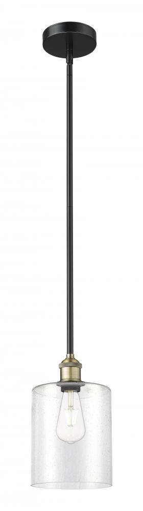 Paladin - 1 Light - 7 inch - Black Antique Brass - Cord hung - Mini Pendant
