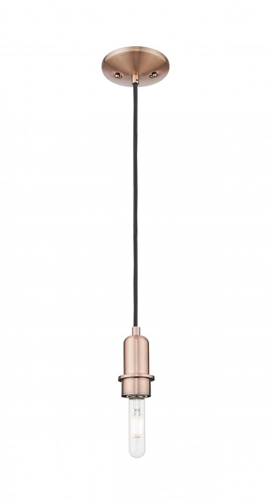 Arcadia - 1 Light - 3 inch - Antique Brass - Mini Pendant