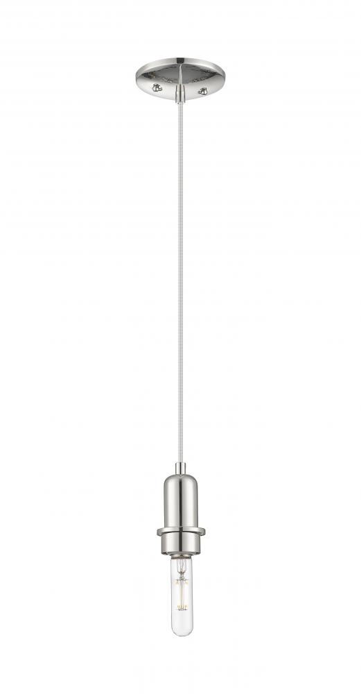 Arcadia - 1 Light - 3 inch - Brushed Polished Nickel - Mini Pendant