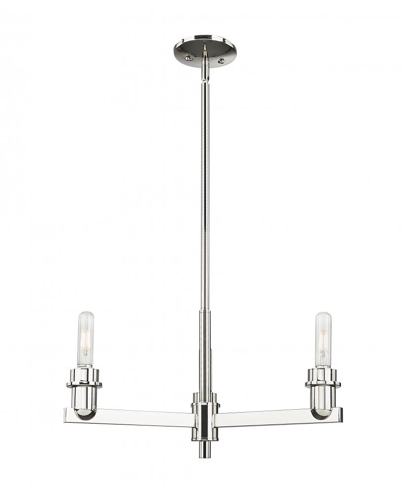 Arcadia - 3 Light - 22 inch - Brushed Polished Nickel - Pendant