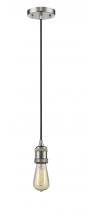 Innovations Lighting 200C-SN-LED - Bare Bulb - 1 Light - 3 inch - Brushed Satin Nickel - Cord hung - Mini Pendant