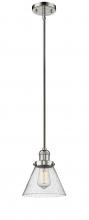Innovations Lighting 201S-PN-G44-LED - Cone - 1 Light - 8 inch - Polished Nickel - Stem Hung - Mini Pendant