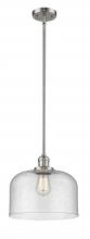 Innovations Lighting 201S-PN-G74-L-LED - Bell - 1 Light - 12 inch - Polished Nickel - Stem Hung - Mini Pendant