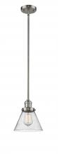 Innovations Lighting 201S-SN-G44-LED - Cone - 1 Light - 8 inch - Brushed Satin Nickel - Stem Hung - Mini Pendant