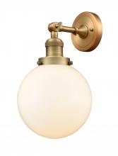Innovations Lighting 203-BB-G201-8 - Beacon - 1 Light - 8 inch - Brushed Brass - Adjustable Sconce