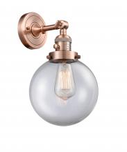 Innovations Lighting 203SW-AC-G202-8 - Beacon - 1 Light - 8 inch - Antique Copper - Adjustable Sconce