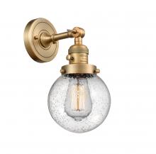 Innovations Lighting 203SW-BB-G204-6 - Beacon - 1 Light - 6 inch - Brushed Brass - Adjustable Sconce