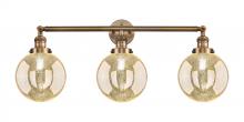 Innovations Lighting 205-BB-G208-8 - Beacon - 3 Light - 32 inch - Brushed Brass - Bath Vanity Light