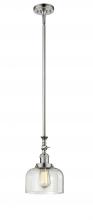 Innovations Lighting 206-PN-G72 - Bell - 1 Light - 8 inch - Polished Nickel - Stem Hung - Adjustable Mini Pendant