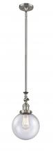 Innovations Lighting 206-SN-G204-8 - Beacon - 1 Light - 8 inch - Brushed Satin Nickel - Stem Hung - Adjustable Mini Pendant
