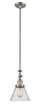 Innovations Lighting 206-SN-G44-LED - Cone - 1 Light - 8 inch - Brushed Satin Nickel - Stem Hung - Adjustable Mini Pendant