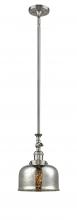 Innovations Lighting 206-SN-G78 - Bell - 1 Light - 8 inch - Brushed Satin Nickel - Stem Hung - Adjustable Mini Pendant