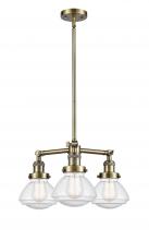 Innovations Lighting 207-AB-G324 - Olean - 3 Light - 19 inch - Antique Brass - Stem Hung - Chandelier