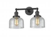 Innovations Lighting 208-OB-G74 - Bell - 2 Light - 19 inch - Oil Rubbed Bronze - Adjustable Bath Vanity Light