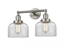 Innovations Lighting 208-SN-G72-LED - Bell - 2 Light - 19 inch - Brushed Satin Nickel - Adjustable Bath Vanity Light