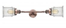 Innovations Lighting 208L-AC-G184-LED - Canton - 2 Light - 6 inch - Antique Copper - Adjustable Bath Vanity Light