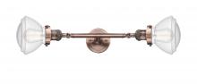 Innovations Lighting 208L-AC-G324 - Olean - 2 Light - 7 inch - Antique Copper - Adjustable Bath Vanity Light