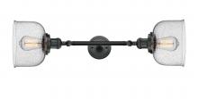 Innovations Lighting 208L-BK-G74 - Bell - 2 Light - 8 inch - Matte Black - Adjustable Bath Vanity Light
