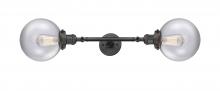 Innovations Lighting 208L-OB-G202-8 - Beacon - 2 Light - 8 inch - Oil Rubbed Bronze - Adjustable Bath Vanity Light
