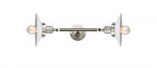 Innovations Lighting 208L-SN-G1-LED - Halophane - 2 Light - 9 inch - Brushed Satin Nickel - Adjustable Bath Vanity Light