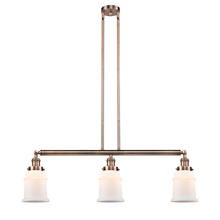 Innovations Lighting 213-AC-G181 - Canton - 3 Light - 39 inch - Antique Copper - Stem Hung - Adjustable Island Light