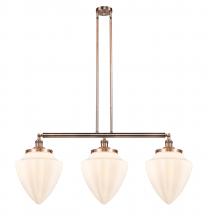 Innovations Lighting 213-AC-G661-12 - Bullet - 3 Light - 40 inch - Antique Copper - Stem Hung - Adjustable Island Light