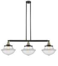 Innovations Lighting 213-BAB-G542 - Oxford - 3 Light - 42 inch - Black Antique Brass - Stem Hung - Adjustable Island Light